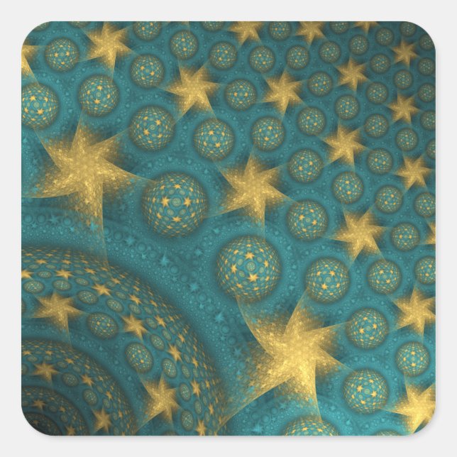 Pegatina Cuadrada Pegatinas de la Plaza Saint-Rémy revisitados (Anverso)