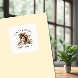 Pegatina Cuadrada Pegatinas de libros, Personalizado de planchas de 