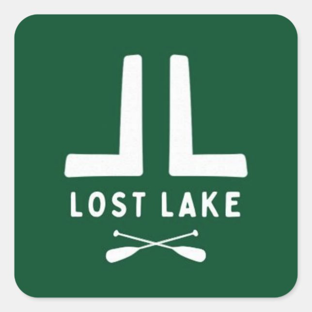 Pegatina Cuadrada Pegatinas de logotipos (Anverso)