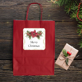 Pegatina Cuadrada Pegatinas de Navidad espumosas