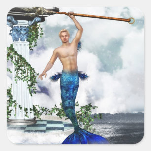 Pegatina Cuadrada Pegatinas de Neptuno