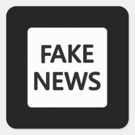 PEGATINA CUADRADA PEGATINAS DE NOTICIAS FALSAS