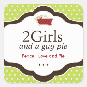 Pegatina Cuadrada Pegatinas de panadería decorativa