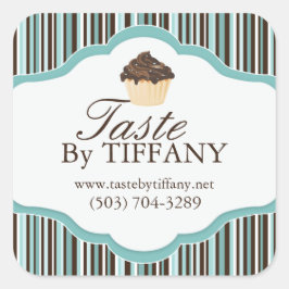 Pegatina Cuadrada Pegatinas de panadería decorativa