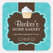 Pegatinas de paquetes de panadería