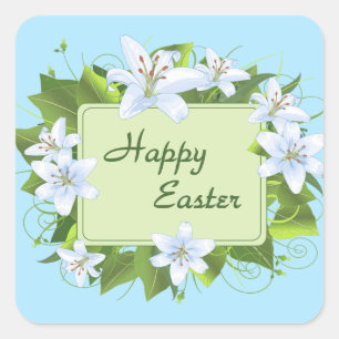 Pegatina Cuadrada Pegatinas de Pascua