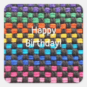 Pegatina Cuadrada Pegatinas de patrones de comprobación de marcadore