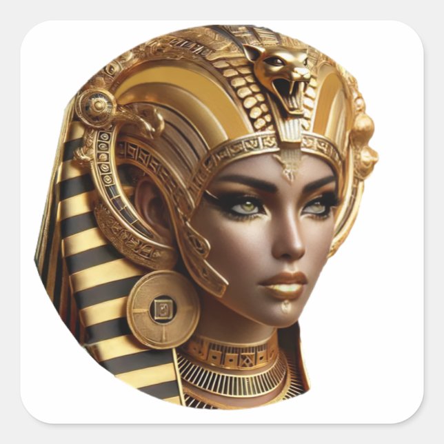 Pegatina Cuadrada Pegatinas de Plaza Faraónica (Anverso)