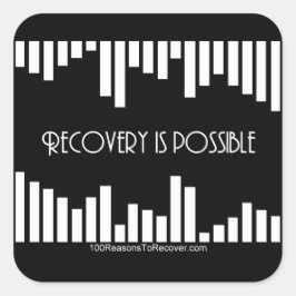 Pegatina Cuadrada Pegatinas de rayas - grandes