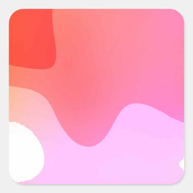 Pegatina Cuadrada Pegatinas de Red Calm 23 (Anverso)