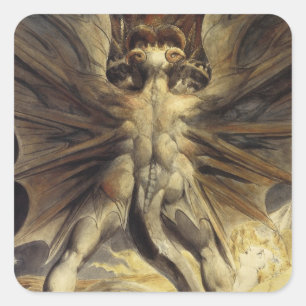 Pegatina Cuadrada Pegatinas de Red Dragon