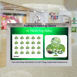 Pegatina Cuadrada Pegatinas de San Patricio