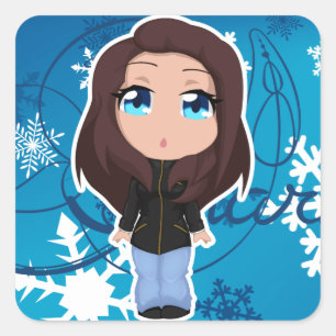 Pegatina Cuadrada Pegatinas de Sharm