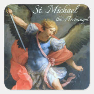 Pegatina Cuadrada Pegatinas de St. Michael Archangel