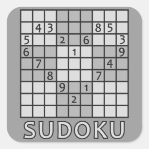PEGATINA CUADRADA PEGATINAS DE SUDOKU