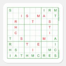 Pegatinas de Sudoku - Corazón de Navidades