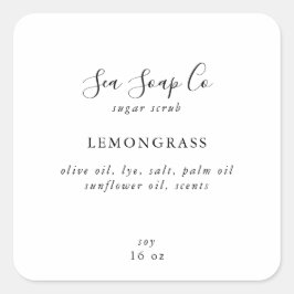 Pegatina Cuadrada Pegatinas de Sugar Scrub