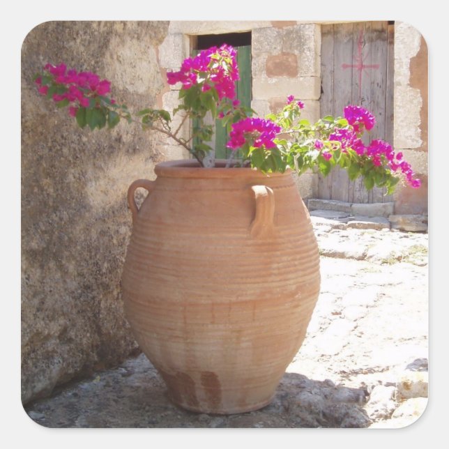 Pegatina Cuadrada Pegatinas de Urn (Anverso)