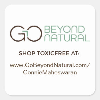 Pegatina Cuadrada Pegatinas de vínculos replicados (blanco)