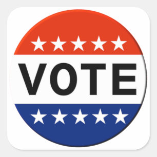 Pegatina Cuadrada Pegatinas de voto