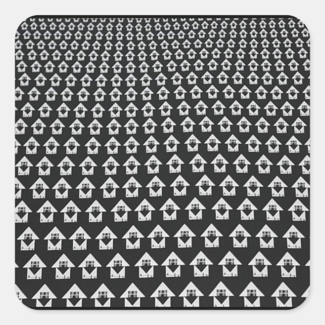 Pegatina Cuadrada Pegatinas de Xurbia (Anverso)