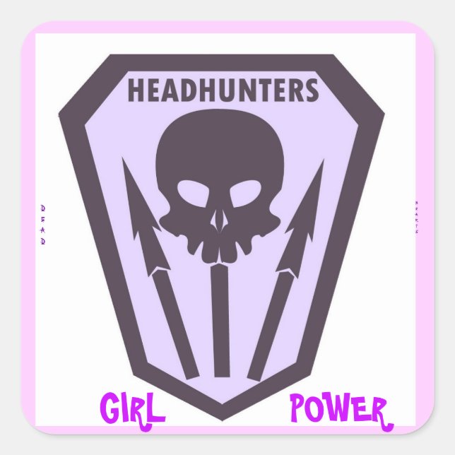 Pegatina Cuadrada Pegatinas del Corazón Muerto (Anverso)