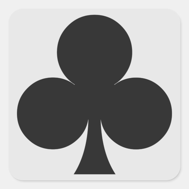 Pegatina Cuadrada Pegatinas del jugador de tarjetas - Club (Anverso)
