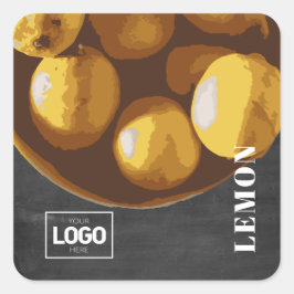 Pegatina Cuadrada Pegatinas del logotipo de Brandy Lemon para produc