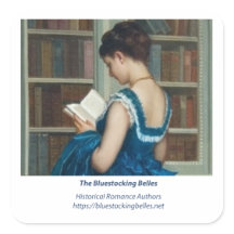 Pegatinas del logotipo de la Belle Bluestocking