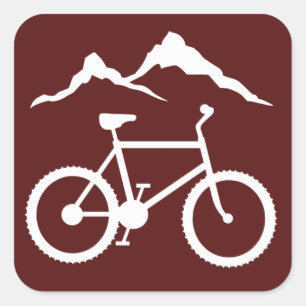 Pegatina Cuadrada Pegatinas del marcador de seguimiento de MTB