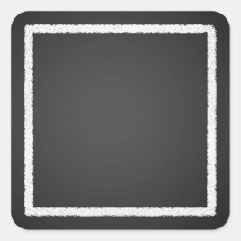Pegatina Cuadrada Pegatinas del personalizable Blank Faux Chalkboard