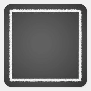 Pegatina Cuadrada Pegatinas del personalizable Blank Faux Chalkboard
