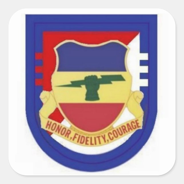 PEGATINA CUADRADA PEGATINAS FLASH/DUI 3RD SQUADRON 73RD CAVALRY (Anverso)
