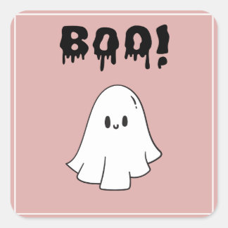 Pegatina Cuadrada pegatinas fontom boo