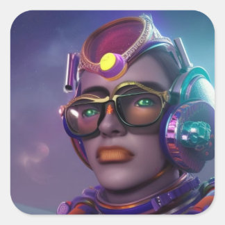 Pegatina Cuadrada Pegatinas Ghost Buster para protección