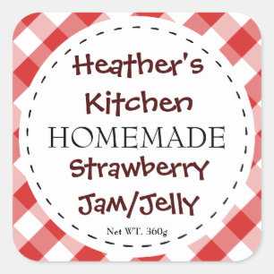 Pegatina Cuadrada Pegatinas Jam/Jelly Square Checks