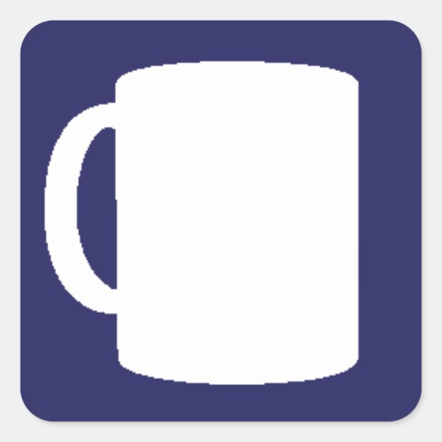 Pegatina Cuadrada Pegatinas Maestros de Cadet Canteen (Anverso)