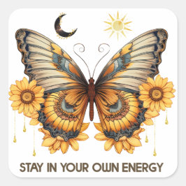 Pegatina Cuadrada Pegatinas motivacionales