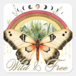 Pegatina Cuadrada Pegatinas motivacionales