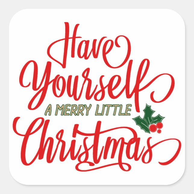 Pegatina Cuadrada Pegatinas navideñas moras (Anverso)