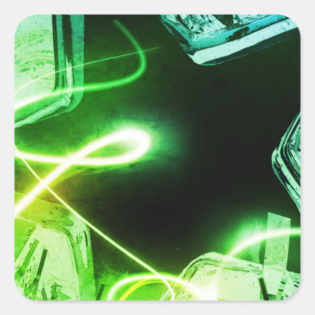 Pegatina Cuadrada pegatinas navideños (Anverso)