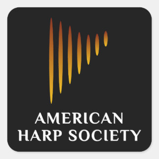 Pegatina Cuadrada Pegatinas negros con logotipo AHS