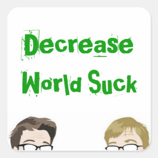 Pegatina Cuadrada pegatinas nerviosos