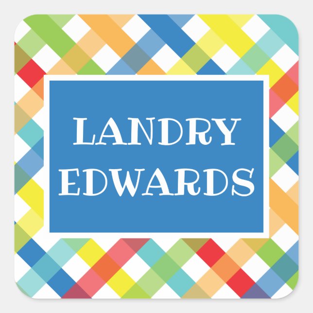 Pegatina Cuadrada Pegatinas personalizados cruzados por crisis prima (Anverso)