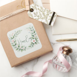 Pegatina Cuadrada Pegatinas personalizados de la Plaza de Pascua | T