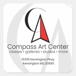 Pegatina Cuadrada Pegatinas redondos clásicos