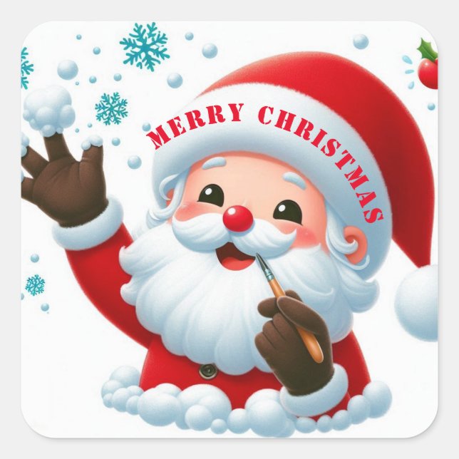 Pegatina Cuadrada Pegatinas redondos clásicos (Anverso)