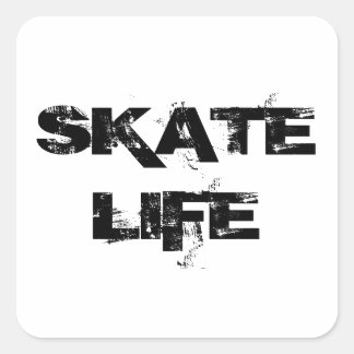 PEGATINA CUADRADA PEGATINAS SKATE LIFE