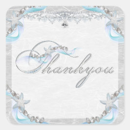 Pegatina Cuadrada Pegatinas Starfish Gem