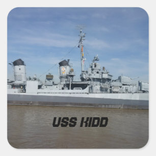 PEGATINA CUADRADA PEGATINAS USS KIDD